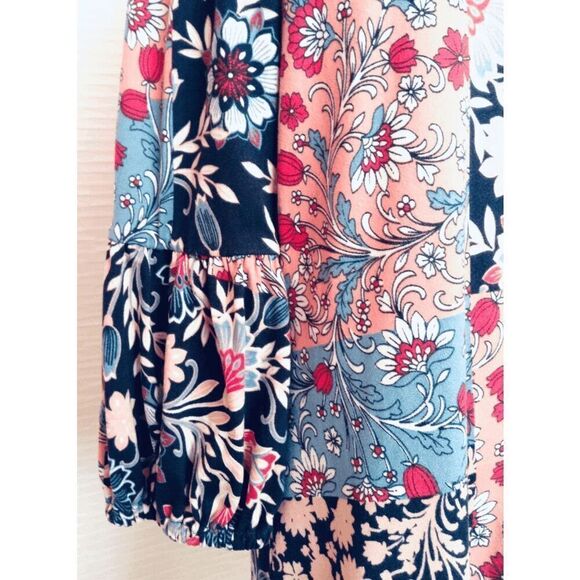 TRIXXI Girls 6/7 Patchwork Floral Print Dress - Picture 5 of 6